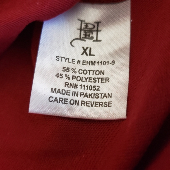 Ed Hardy Logo short sleeve crewneck Tshirt Men's xl red wine nwt - Picture 7 of 7